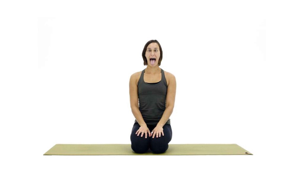 Breathing exercises for anxiety: Lion's breath