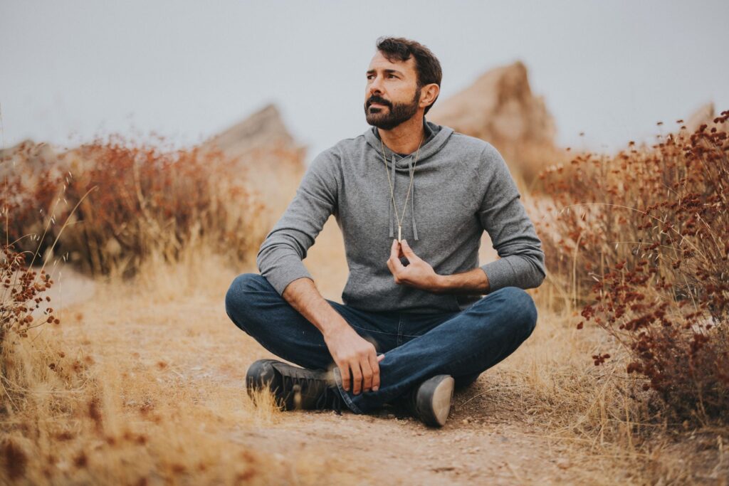 man breathwork breathing exercises